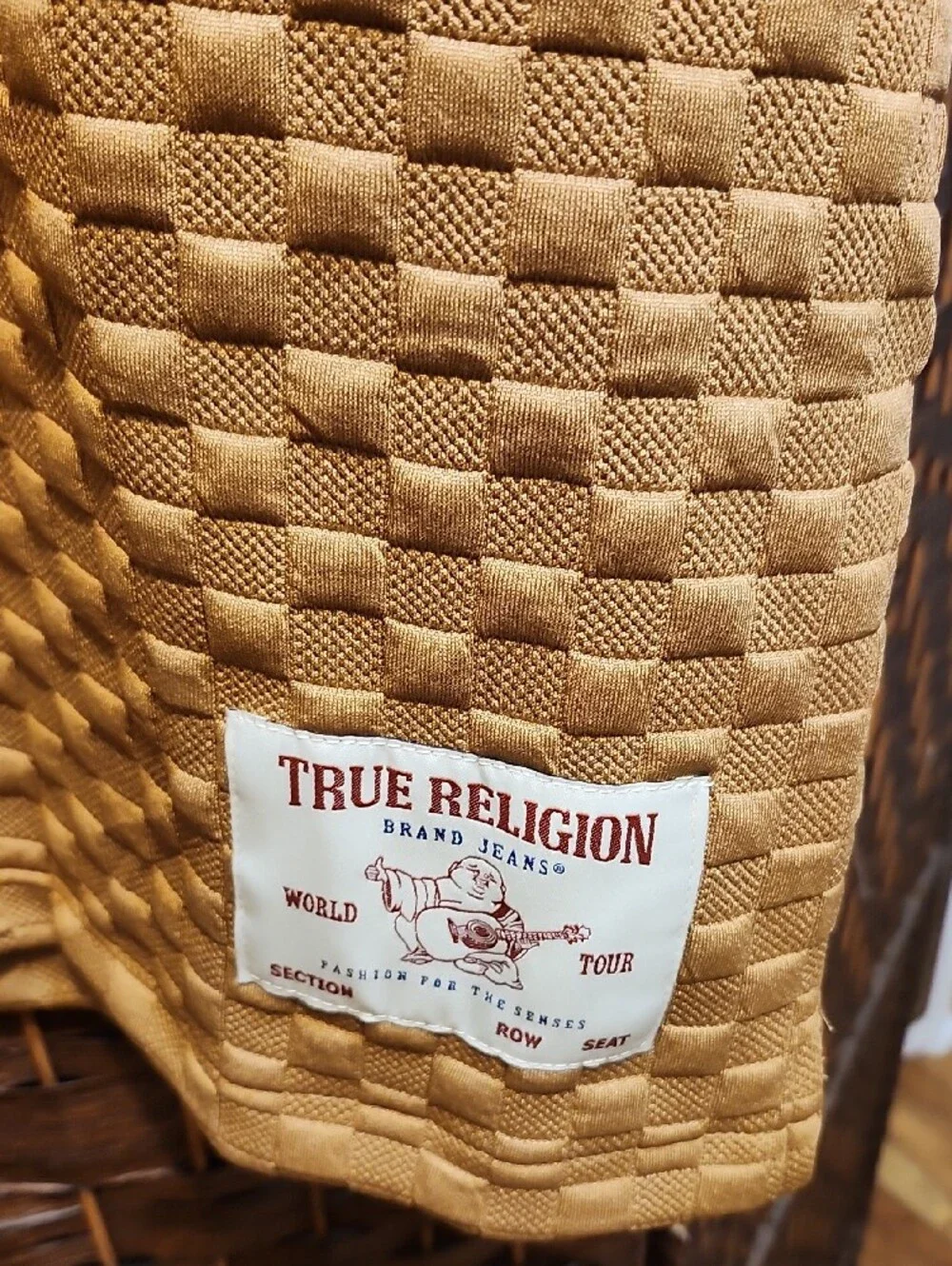 True Religion Men's Quilted Short-Sleeve Shirt Jacket